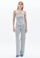 Yüksek Bel Wide-Leg Pantolon