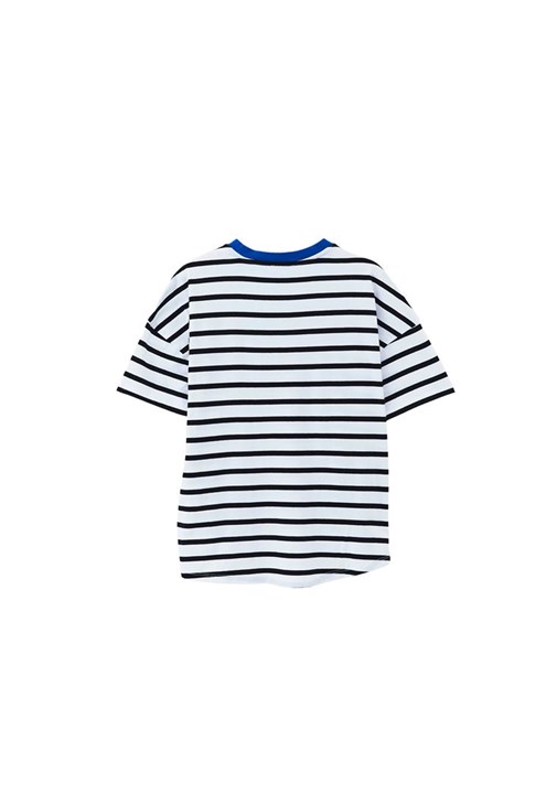 Çizgili Basic Tişört ve Pantolon Kombini