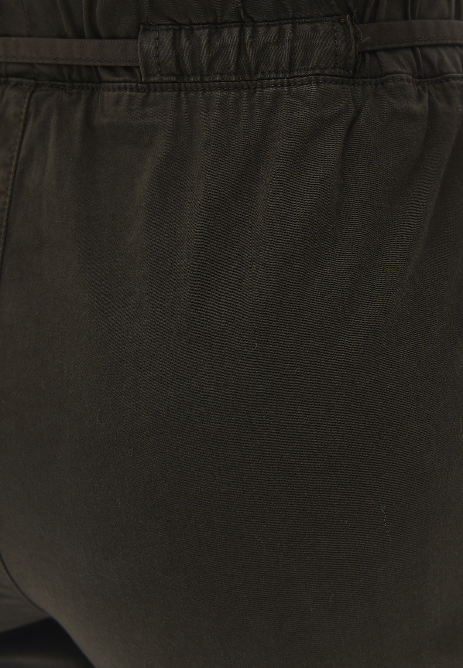 Yeşil Yüksek Bel Carrot-Fit Pantolon