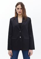 Bayan Siyah Oversize Blazer Ceket