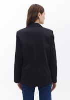 Bayan Siyah Oversize Blazer Ceket