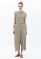 Crop Tişört ve Culotte Pantolon Kombini