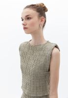 Crop Tişört ve Culotte Pantolon Kombini