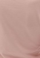Bayan Pembe Pamuklu Crop Tişört