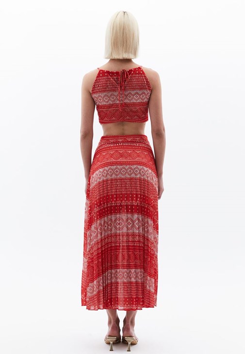 Uzun Etek ve Bluz Kombini