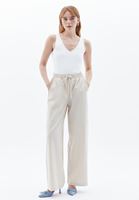 Yüksek Bel Wide-Leg Pantolon 