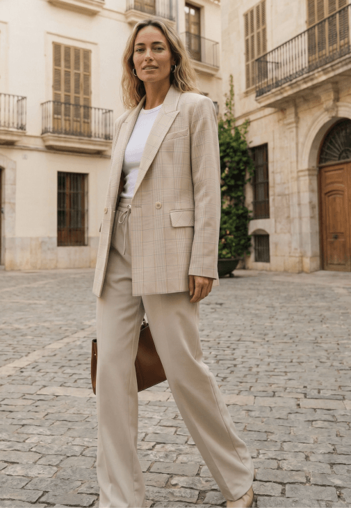 Bej Oversize Blazer Ceket