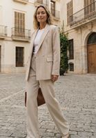 Bayan Bej Oversize Blazer Ceket