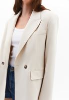 Bayan Bej Oversize Blazer Ceket