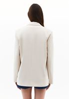 Bayan Bej Oversize Blazer Ceket