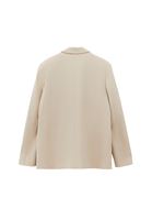 Bayan Bej Oversize Blazer Ceket