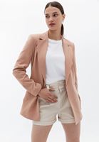 Bayan Pembe Klasik Kesim Blazer Ceket