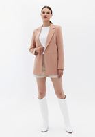 Bayan Pembe Klasik Kesim Blazer Ceket