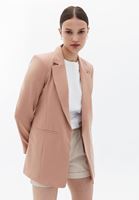 Bayan Pembe Klasik Kesim Blazer Ceket