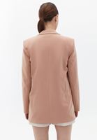 Bayan Pembe Klasik Kesim Blazer Ceket