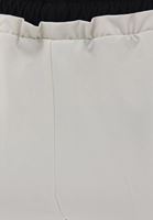 Bayan Krem Orta Bel Wide-Leg Pantolon