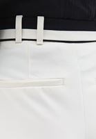 Bayan Krem Yüksek Bel Wide-Leg Pantolon