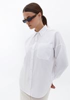 Women White Oversize Poplin Shirt