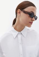 Women White Oversize Poplin Shirt