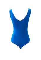 Bayan Mavi V Yaka Bodysuit