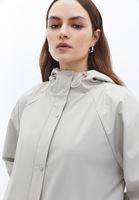 Bayan Krem Hafif Yapılı Waterproof Yağmurluk