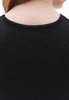 Burgu Detaylı Crop Top ve Pantolon Kombini