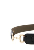 Bayan Siyah Zincir Detaylı Kemer