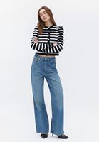 Bayan Çok Renkli Düğme Detaylı Triko Hırka