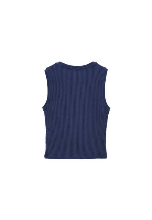 Yaka Detaylı Atlet ve Yırtmaçlı Etek Kombini