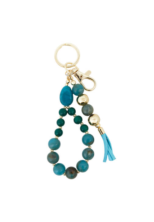 Yeşil Charm Detaylı Çanta Aksesuarı