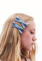 Bayan Mavi Denim Saç Tokası
