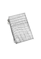 Bayan Gümüş Crocodile Dokulu Cüzdan