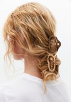 Bayan Bej Klipsli Saç Tokası