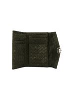 Bayan Yeşil Tokalı Süet Cüzdan