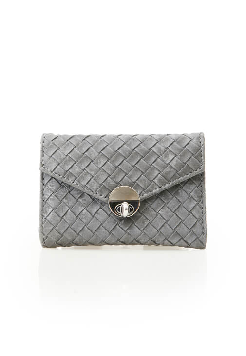 Gri Tokalı Süet Cüzdan