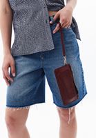 Bayan Bordo Kartlık Detaylı Cüzdan