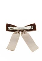 Bayan Kahverengi Fiyonk Detaylı Saç Tokası