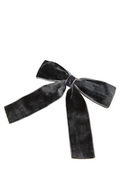 Gri Fiyonk Detaylı Saç Tokası