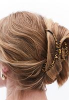 Bayan Çok Renkli Leopar Desenli Saç Tokası