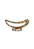 Bayan Çok Renkli Leopar Desenli Saç Tokası