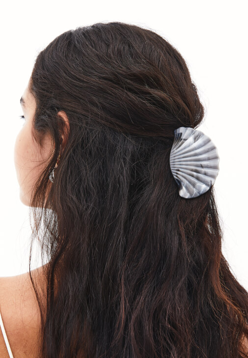 Gri Mandal Saç Tokası