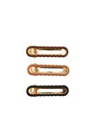 Bayan Kahverengi Çoklu Toka Seti