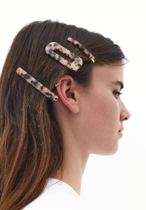 Pembe Çoklu Saç Tokası