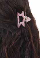 Bayan Pembe Sim Detaylı Yıldız Toka