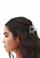 Bayan Gri Sim Detaylı Yıldız Toka