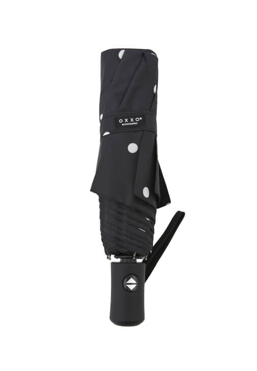 Siyah Puantiyeli Katlanır Şemsiye