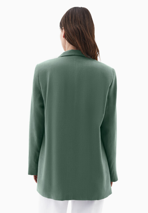 Keten Blazer Ceket ve Pantolon Kombini