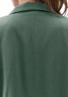 Bayan Yeşil Keten Karışımlı Blazer Ceket