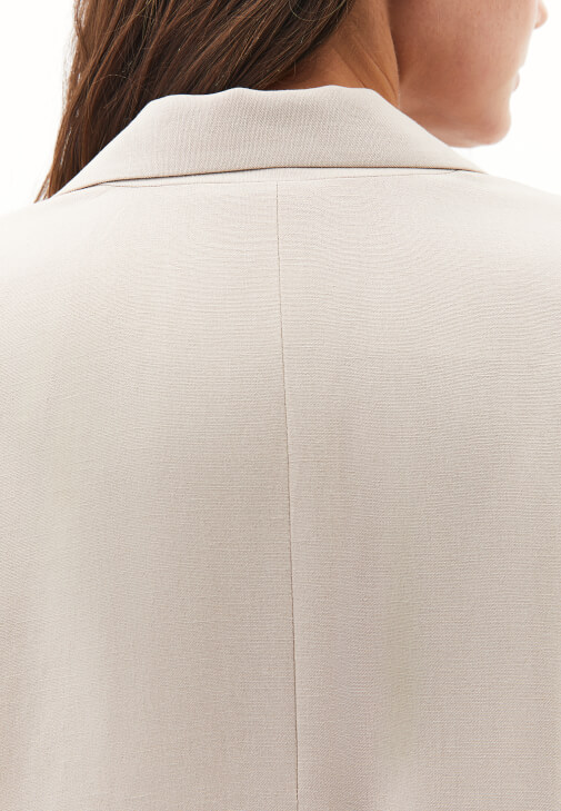 Oversize Keten Ceket ve Pantolon Kombini