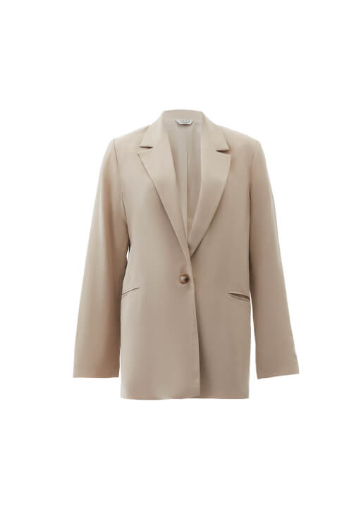 Oversize Keten Ceket ve Pantolon Kombini